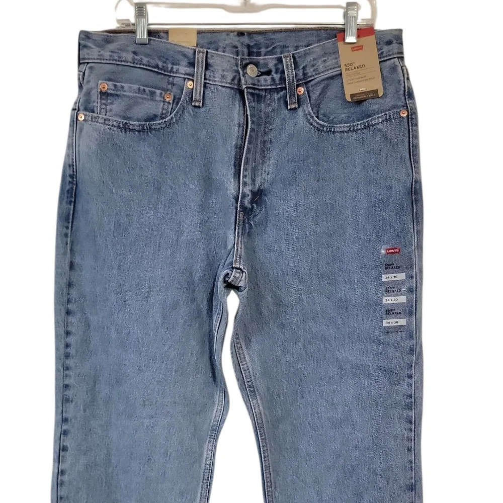 Levi's Men's Blue Jeans Relaxed FIT 550 New With Tags Size 34 X 30